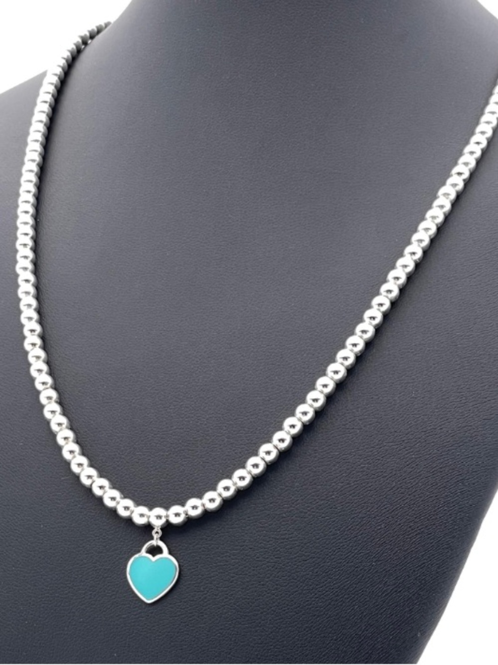 Tiffany & Co. Silver Beaded Return to Tiffany Pendant Necklace